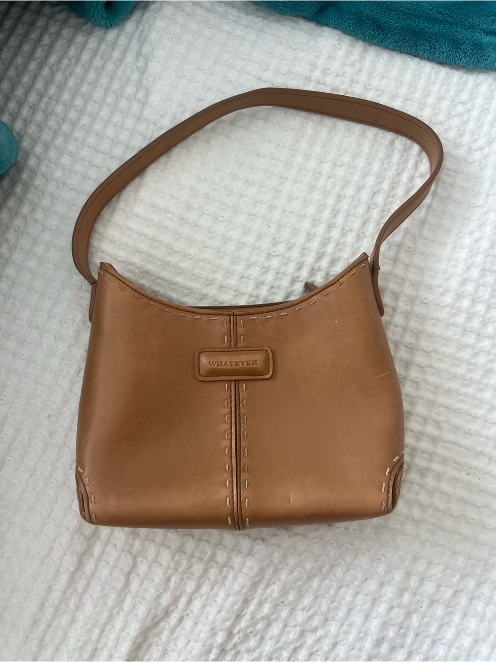 Vintage Whatever Tan Shoulder Bag